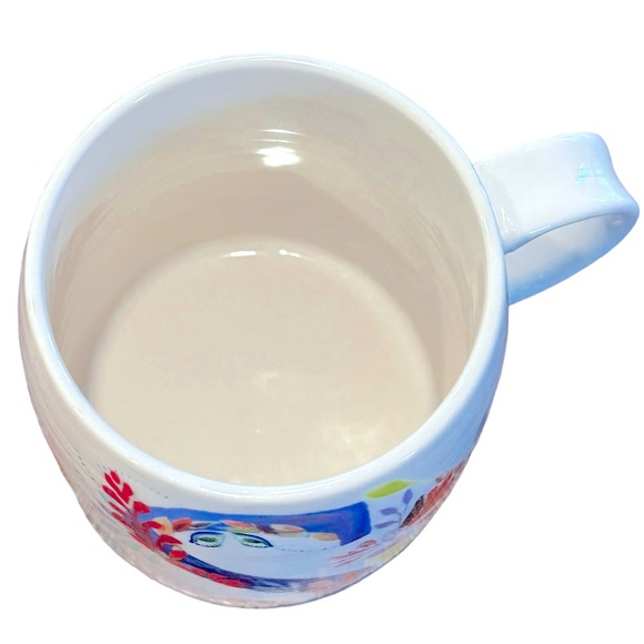 Anthropologie Petal Palette Floral Flowers Monogram S Mug Starla M Halfmann - Picture 9 of 12